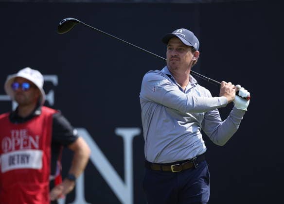 154th Open Golf Championships - Round 3 Bud Cauley of the USA in action on the 1st tee during the British Open Golf Championships at Royal Birkdale in Southport, Britain, 18 July 2026. SOUTHPORT UNITED KINGDOM  Copyright: xADAMxVAUGHANx