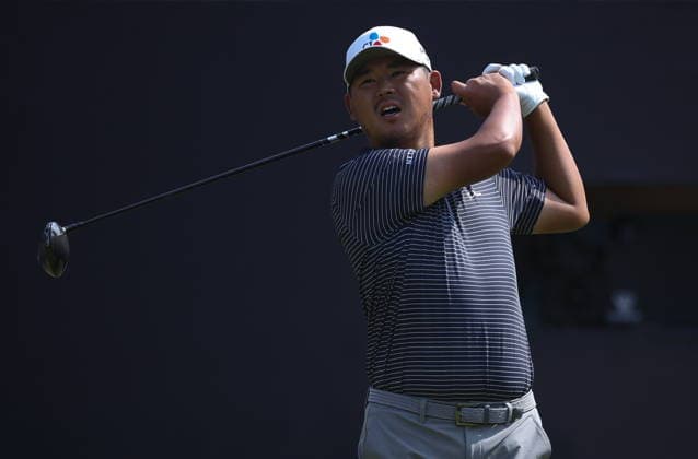 154th Open Golf Championships - Round 3 Si Woo Kim of South Korea in action on the 1st tee during the British Open Golf Championships at Royal Birkdale in Southport, Britain, 18 July 2026. SOUTHPORT UNITED KINGDOM  Copyright: xADAMxVAUGHANx