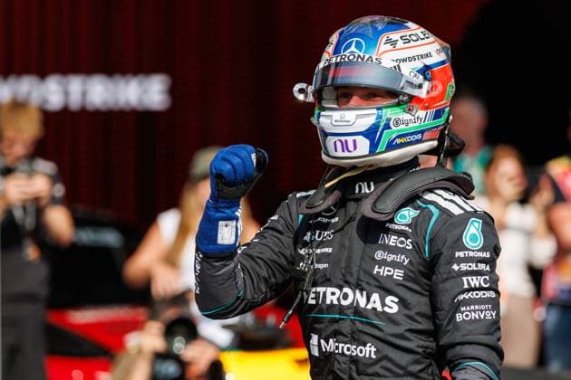 Andrea Kimi Antonelli (Mercedes AMG Petronas F1 Team, 12) bejubelt seine Pole Position, Grosser Preis von Belgien, Motorsport, Formel 1, Saison 2026, 18.07.2026 Grosser Preis von Belgien, Motorsport, Formel 1, Saison 2026, 18.07.2026 Spa Franchorchamps *** Andrea Kimi Antonelli of the Mercedes AMG Petronas F1 Team, 12, celebrates his pole position, Belgian Grand Prix, Motorsports, Formula 1, 2026 Season, July 18, 2026 Belgian Grand Prix, Motorsports, Formula 1, 2026 Season, July 18, 2026 Spa-Francorchamps Copyright: xEibner-Pressefoto AlexanderxNeisx EP_ANS