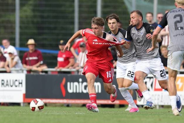 18.07.2026 - Fussball - Saison 2026 2027 - Testspiel Freundschaftsspiel Vorbereitungsspiel: 1. FC Nürnberg Nuernberg FCN ( Club ) - SV Waldhof Mannheim 07 - Sportfoto Zink DaMa - xdaxmax - Marko Soldic (16, 1. FC Nürnberg FCN ) Denis Kryeziu (22, SV Waldhof Mannheim 07 SVW07 ) Kushtrim Asallari (20, SV Waldhof Mannheim 07 SVW07 ) *** July 18, 2026 Soccer Season 2026–2027 Exhibition Match Friendly Match Preseason Match 1 FC Nürnberg (Nuremberg) FCN Club SV Waldhof Mannheim 07 Sports Photo Zink DaMa xdaxmax Marko Soldic 16, 1 FC Nuremberg FCN Denis Kryeziu 22, SV Waldhof Mannheim 07 SVW07 Kushtrim Asallari 20, SV Waldhof Mannheim 07 SVW07