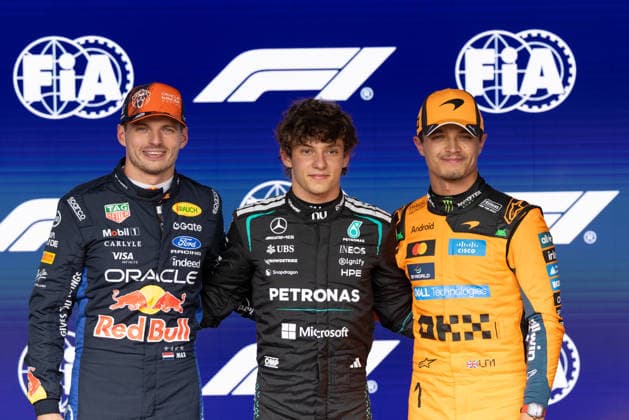 Formula 1 Moët & Chandon Belgian Grand Prix 2026 Luca De Vita OVERTAKE MAXPPP - Spa 18 07 2026 03 VERSTAPPEN Max (nld), Oracle Red Bull Racing, portrait 12 ANTONELLI Kimi (ita), Mercedes-AMG PETRONAS Formula One Team, portrait 01 NORRIS Lando (gbr), McLaren Mastercard F1 Team, portrait at the Formula 1 Moët & Chandon Belgian Grand Prix 2026, the 10th round of the 2026 FIA Formula 1 World Championship, WM, Weltmeisterschaft at the Circuit de Spa-Francorchamps in Spa, Belgium, from 16 to 19 July 2026 Spa Circuit de Spa-Francorchamps Belgium  Copyright: xOVERTAKE MAXPPPxLucaxDexVitax OVT202607186064 OVT202607186064