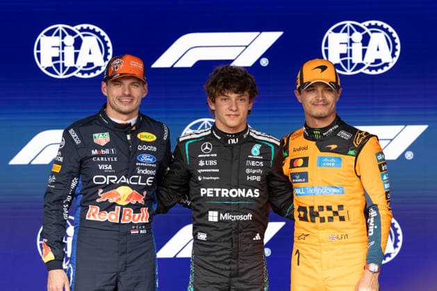 Formula 1 Moët & Chandon Belgian Grand Prix 2026 Luca De Vita OVERTAKE MAXPPP - Spa 18 07 2026 12 ANTONELLI Kimi (ita), Mercedes-AMG PETRONAS Formula One Team, portrait03 VERSTAPPEN Max (nld), Oracle Red Bull Racing, portraitat 01 NORRIS Lando (gbr), McLaren Mastercard F1 Team, portrait the Formula 1 Moët & Chandon Belgian Grand Prix 2026, the 10th round of the 2026 FIA Formula 1 World Championship, WM, Weltmeisterschaft at the Circuit de Spa-Francorchamps in Spa, Belgium, from 16 to 19 July 2026 Spa Circuit de Spa-Francorchamps Belgium  Copyright: xOVERTAKE MAXPPPxLucaxDexVitax OVT202607186063 OVT202607186063