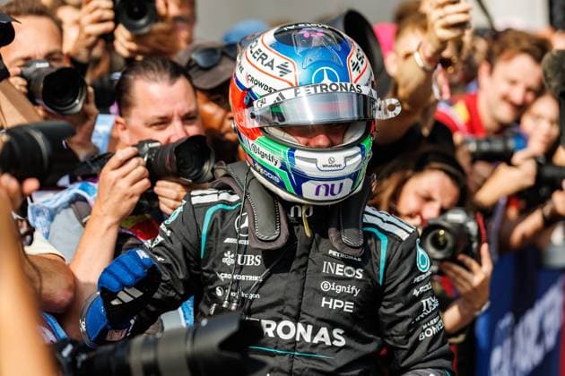 Andrea Kimi Antonelli (Mercedes AMG Petronas F1 Team, 12) bejubelt seine Pole Position, Grosser Preis von Belgien, Motorsport, Formel 1, Saison 2026, 18.07.2026 Grosser Preis von Belgien, Motorsport, Formel 1, Saison 2026, 18.07.2026 Spa Franchorchamps *** Andrea Kimi Antonelli of the Mercedes AMG Petronas F1 Team, 12, celebrates his pole position, Belgian Grand Prix, Motorsports, Formula 1, 2026 Season, July 18, 2026 Belgian Grand Prix, Motorsports, Formula 1, 2026 Season, July 18, 2026 Spa-Francorchamps Copyright: xEibner-Pressefoto AlexanderxNeisx EP_ANS