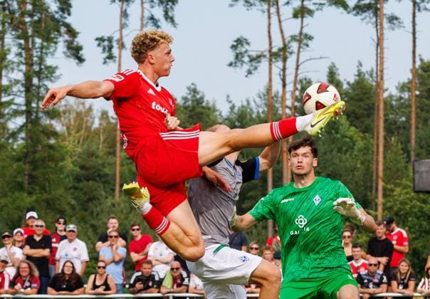 18.07.2026 - Fussball - Saison 2026 2027 - Testspiel Freundschaftsspiel Vorbereitungsspiel: 1. FC Nürnberg Nuernberg FCN ( Club ) - SV Waldhof Mannheim 07 - Sportfoto Zink DaMa - xdaxmax - Piet Scobel (19, 1. FC Nürnberg FCN ) gg Mathias Heiligenstein (38, SV Waldhof Mannheim 07 SVW07 ) Jan Niemann (16, SV Waldhof Mannheim 07 SVW07 ) *** July 18, 2026 Soccer Season 2026–2027 Exhibition Match Friendly Match Preseason Match 1 FC Nürnberg (FCN) vs. SV Waldhof Mannheim 07 (SVW07) Sports Photo by Zink DaMa xdaxmax Piet Scobel 19, 1 FC Nuremberg FCN vs. Mathias Heiligenstein 38, SV Waldhof Mannheim 07 SVW07 Jan Niemann 16, SV Waldhof Mannheim 07 SVW07
