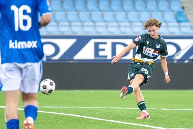 EINDHOVEN , 18-07-2026 , Jan Louwers Stadium , pre season 2026 2027 , Dutch Keukenkampioen divisie , football , match between FC Eindhoven and FC Den Bosch, picture shows FC Eindhoven player Thijs Muller Eindhoven - Den Bosch (friendly)  x205090565x Copyright: