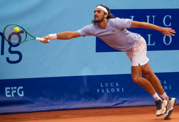 July 18, 2026, Gstaad, Bern, Switzerland: Gstaad Switzerland, 07 18 2026: STEFANOS TSITSIPAS of Greece is in action during semi-finals of EFG Swiss Open Gstaad ATP, Tennis Herren 250,Tennis Herren 250, which is known as the Swiss Gstaad Open and took place at Roy Emerson Arena in Gstaad, which is located in the famous ski resort of Gstaad and which is located in the Bernese Oberland..STEFANOS TSITSIPAS won 6-4; 3-6; 6-3. Gstaad Switzerland - ZUMAd206 20260718_zip_d206_060 Copyright: xEricxDubostx