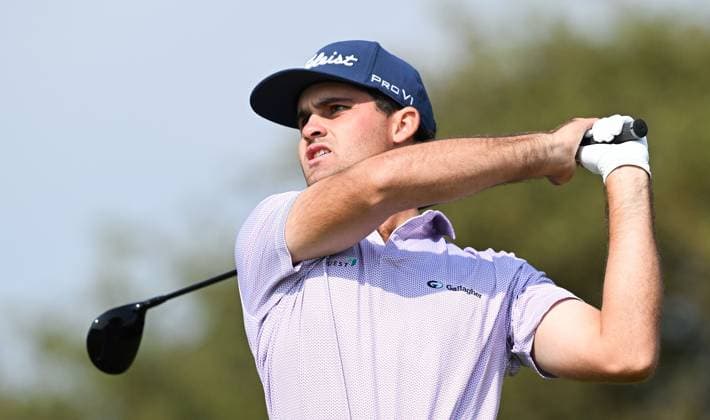 Jackson Suber (USA) on the 2nd Tee 154th Open Golf Championships, Royal Birkdale, Southport, UK - 18 Jul 2026Southport Royal Birkdale United Kingdom  Copyright: xGreigxCowie Shutterstockx 16988298am