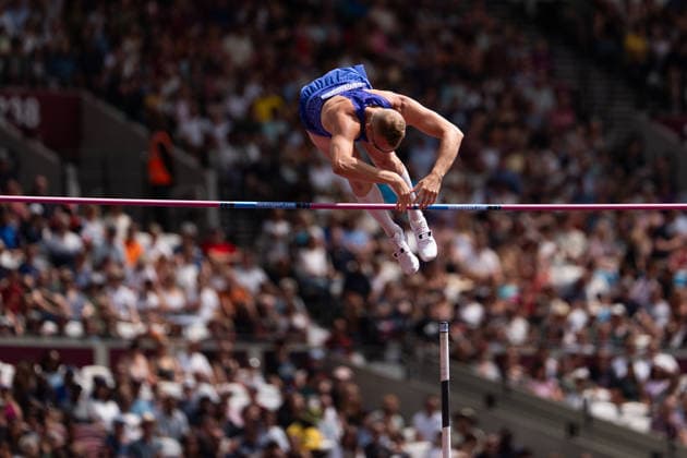 July 18, 2026, London, United Kingdom: Sam Kendricks of the United States clears the winning height in the men s pole vault during the Novuna London Athletics Meet at London Stadium. London United Kingdom - ZUMAh209 20260718_zsp_h209_037 Copyright: xAlixHabibx