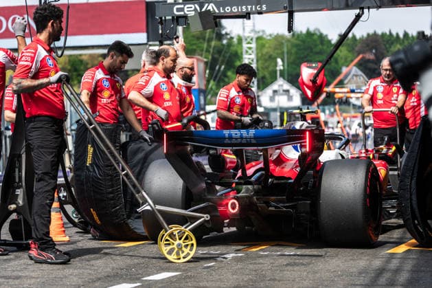 2026 Formula One Belgian Grand Prix Circuit de Spa-Francorchamps, Stavelot, Belgium. 18.July.2026; Lewis Hamilton of Great Britain and Scuderia Ferrari HP during Free Practice 3 Formula One Belgian Grand Prix Stavelot Circuit de Spa-Francorchamps Belgium Copyright: xJayxHiranox