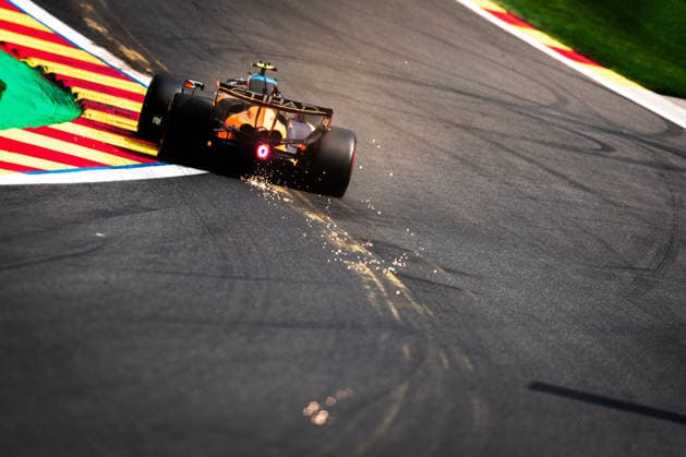 2026 Formula One Belgian Grand Prix Circuit de Spa-Francorchamps, Stavelot, Belgium. 18.July.2026; Lando Norris of Great Britain and McLaren Mastercard F1 Team during qualifying Formula One Belgian Grand Prix Stavelot Circuit de Spa-Francorchamps Belgium Copyright: xJayxHiranox