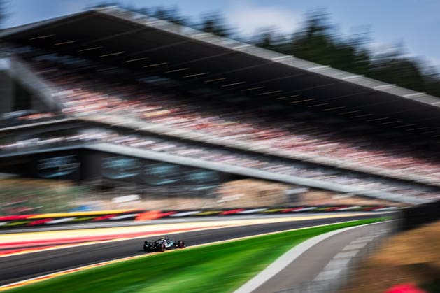 2026 Formula One Belgian Grand Prix Circuit de Spa-Francorchamps, Stavelot, Belgium. 18.July.2026; Andrea Kimi Antonelli of Italy and Mercedes-AMG PETRONAS F1 Team during qualifying Formula One Belgian Grand Prix Stavelot Circuit de Spa-Francorchamps Belgium Copyright: xJayxHiranox