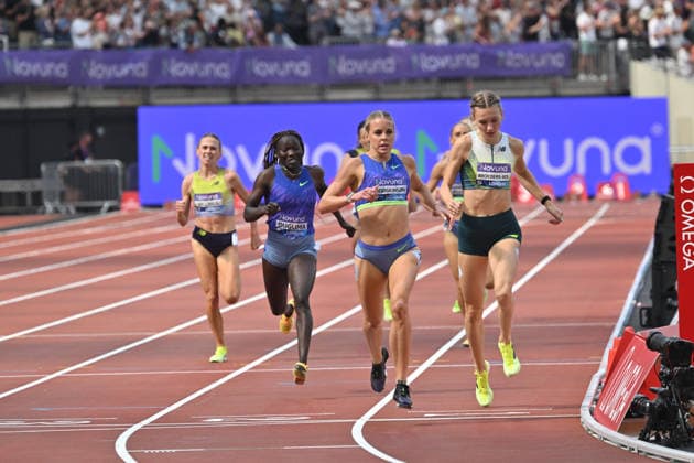 Keely Hodgkinson, Novuna London Athletics Meet, London, UK. 18 July 2026. London, UK, 18 July 2026. Keely Hodgkinson wins the Women s 800m during the Novuna London Athletics Meet 2026, part of the Wanda Diamond League at London Stadium, Queen Elizabeth Park, London, UK., Credit:Lee Floyd Lee Floyd - B3214 Avalon UK, London, London Stadium, Queen Elizabeth  Copyright: xLeexFloydx xLeexFloydx-xB3214x xAvalonx 1117206572