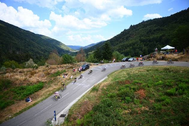 Tour de France 2026 Stage 14 LE MARKSTEIN, FRANCE - JULY 18 : Vingegaard Jonas (DEN) of Team Visma Lease a Bike during stage 14 of the 113rd edition of Tour de France an UCI World Tour 2.UWT cycling road race stage for Men Elite of 155 km with start in Mulhouse and finish in Le Markstein on July 18, 2026 in Le Markstein, France, 18 07 2026 ( Motordriver Kurt Vandenborre - Le Markstein France  Copyright: xGvgx
