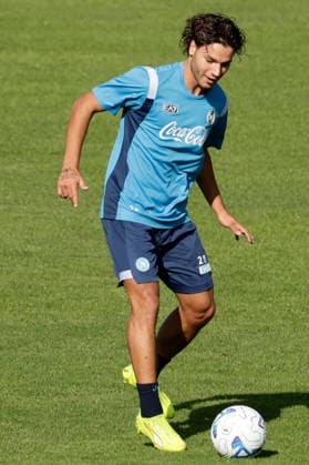 SSC Napoli preseason 2026-27 Napoli s Italian forward Antonio Vergara during Second day SSC Napoli s 2026-27 preseason training camp in val di sole in Trentino, Dimaro Folgarida July, 18 2026. _BPH1055 Copyright: xAntonioxBalascox