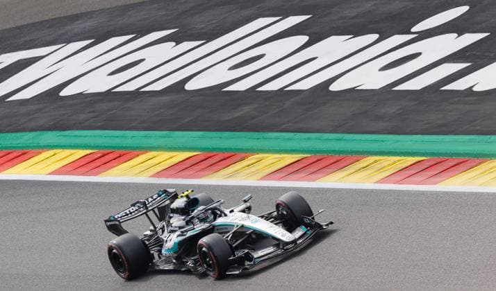 Mercedes Italian rider Kimi Antonelli pictured during the qualification session ahead of the Grand Prix F1 of Belgium race, in Spa-Francorchamps, Saturday 18 July 2026. The Spa-Francorchamps Formula One Grand Prix takes place this weekend, from July 17th to July 19th. BENOITxDOPPAGNE  x181425269x