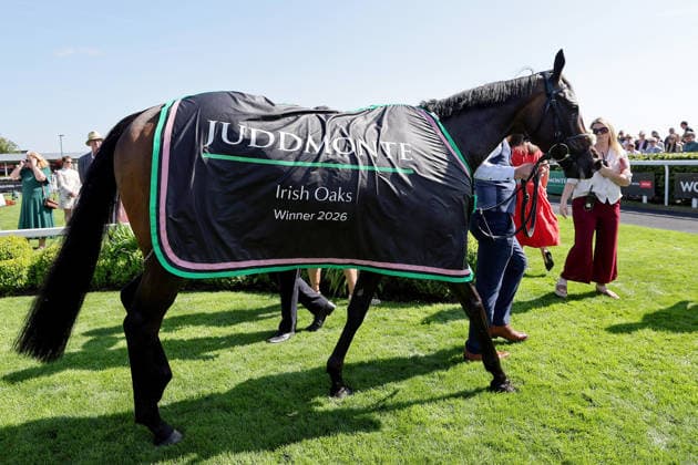 REPRO FREE *PRESS RELEASE NO REPRODUCTION FEE* EDITORIAL USE ONLY Curragh Racing Juddmonte Irish Oaks Weekend, Curragh Racecourse, Kildare 18 7 2026 Juddmonte Irish Oaks A view of Juddmonte branding A view of Juddmonte branding 18 7 2026  Copyright: xLaszloxGeczox LG_18-07-2026_031225