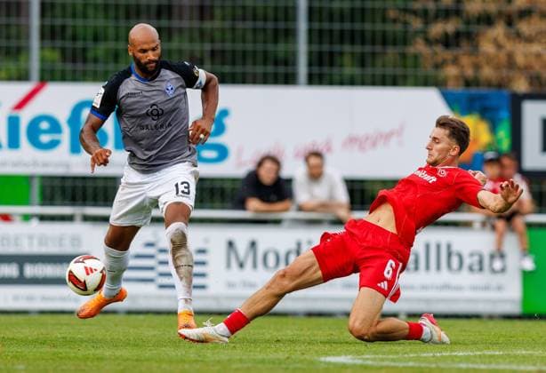 18.07.2026 - Fussball - Saison 2026 2027 - Testspiel Freundschaftsspiel Vorbereitungsspiel: 1. FC Nürnberg Nuernberg FCN ( Club ) - SV Waldhof Mannheim 07 - Sportfoto Zink DaMa - xdaxmax - Terrence Boyd (13, SV Waldhof Mannheim 07 SVW07 ) Adam Markhiev (6, 1. FC Nürnberg FCN ) *** July 18, 2026 Soccer Season 2026–2027 Exhibition Match Friendly Match Preseason Match 1. FC Nürnberg (Nürnberg, FCN) vs. SV Waldhof Mannheim 07 Sports Photo Zink DaMa xdaxmax Terrence Boyd 13, SV Waldhof Mannheim 07 SVW07 Adam Markhiev 6, 1 FC Nuremberg FCN