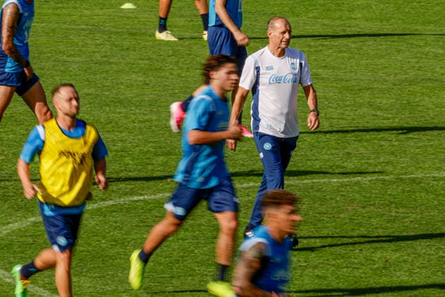 SSC Napoli preseason 2026-27 Napoli™s Italian coach Massimiliano Allegri during Second day SSC Napoli s 2026-27 preseason training camp in val di sole in Trentino, Dimaro Folgarida July, 18 2026. _BPH1178 Copyright: xAntonioxBalascox