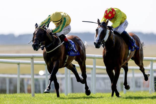 REPRO FREE *PRESS RELEASE NO REPRODUCTION FEE* EDITORIAL USE ONLY Curragh Racing Juddmonte Irish Oaks Weekend, Curragh Racecourse, Kildare 18 7 2026 Hill Of Allen Stud Handicap Colin Keane onboard Genchev comes home to win Colin Keane onboard Genchev comes home to win 18 7 2026  Copyright: xLaszloxGeczox LG_18-07-2026_032270