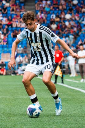 BASEL, SWITZERLAND - JULY 18: Jonas Rouhi of Juventus controls the ball during the pre-season friendly match between FC Basel 1893 and Juventus at St. Jakob Stadium on July 18, 2026 in Basel, Switzerland. *** BASEL, SWITZERLAND, JULY 18 — Jonas Rouhi of Juventus controls the ball during the preseason friendly match between FC Basel 1893 and Juventus at St. Jakob Stadium on July 18, 2026, in Basel, Switzerland Copyright: xJustPictures.ch PascalxvonxBürenx jp-en-EuSpIm-Pavo_Fotografie-06148