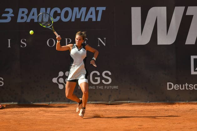 IPA86783893 - Lucia Bronzetti of Italy faces off against Nuria Brancaccio of Italy during the semifinal match at the ATV Bancomat Tennis Open WTA, Tennis Damen 125 at the Antico Tiro a Volo Club on July 18, 2026, in Rome, Italy. (Credit: Roberto Bettacchi) (Credit: Roberto Bettacchi)  Copyright: xRobertoxBettacchi IPAxSportx xx 86783893