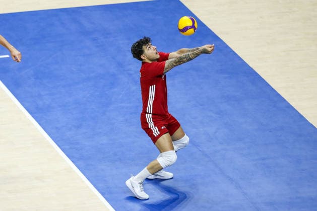 Turkiye v Slovenia - Men s Volleyball Nations League BELGRADE, SERBIA - JULY 18: Players of Turkiye in action during the Men s Volleyball Nations League match between Turkiye and Slovenia at Beogradska Arena in Belgrade, Serbia on July 18, 2026. Filip Stevanovic Anadolu Belgrade Serbia. Editorial use only. Please get in touch for any other usage.  Copyright: x2026xAnadoluxFilipxStevanovicx
