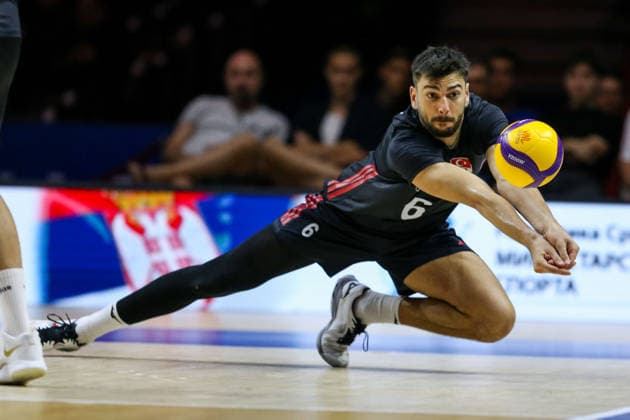 Turkiye v Slovenia - Men s Volleyball Nations League BELGRADE, SERBIA - JULY 18: Gokcen Yuksel (6) of Turkiye in action during the Men s Volleyball Nations League match between Turkiye and Slovenia at Beogradska Arena in Belgrade, Serbia on July 18, 2026. Filip Stevanovic Anadolu Belgrade Serbia. Editorial use only. Please get in touch for any other usage.  Copyright: x2026xAnadoluxFilipxStevanovicx