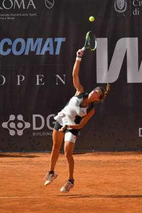 IPA86783902 - Lucia Bronzetti of Italy faces Nuria Brancaccio of Italy during the semifinal match at the ATV Bancomat Tennis Open WTA, Tennis Damen 125 at the Antico Tiro a Volo Club on July 18, 2026, in Rome, Italy. (Credit: Roberto Bettacchi) (Credit: Roberto Bettacchi)  Copyright: xRobertoxBettacchi IPAxSportx xx 86783902