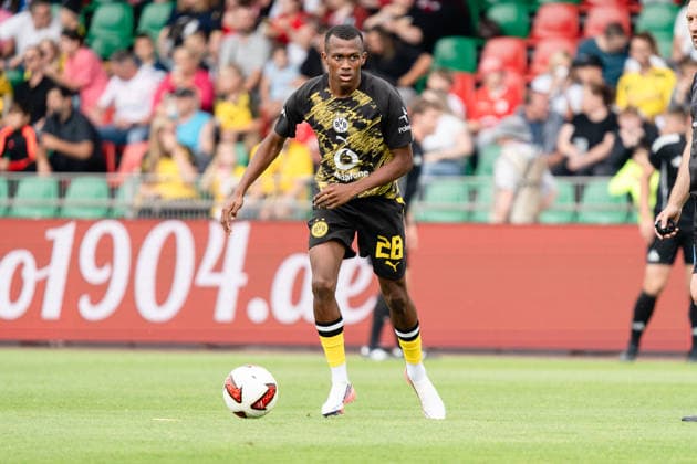 Deutschland: 17. Juli 2026: Testspiel - Vorbereitung 2026 2027 - SC Rot-Weiß Oberhausen vs. Borussia Dortmund, Stadion Niederrhein, Oberhausen Justin Lerma (Borussia Dortmund, 28) *** Germany, July 17, 2026, Friendly Match, 2026–2027 Preseason, SC Rot-Weiß Oberhausen vs. Borussia Dortmund, Niederrhein Stadium, Oberhausen, Justin Lerma, Borussia Dortmund, 28 Copyright: xCelinaxLeiersx