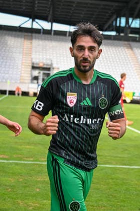 SOCCER - Wacker vs Chemie Leipzig, test match INNSBRUCK,AUSTRIA,18.JUL.26 - SOCCER - ADMIRAL 2.Liga, Regionalliga Nordost, FC Wacker Innsbruck vs BSG Chemie Leipzig, test match. Image shows the rejoicing of Rami Tekir (Wacker).  GEPAxpictures xDanielxSchoenherr