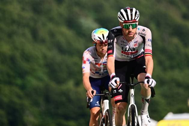 Tour de France 2026 Stage 14 LE MARKSTEIN, FRANCE - JULY 18 : Wellens Tim (BEL) of UAE Team Emirates XRG at the finish line during stage 14 of the 113rd edition of Tour de France an UCI World Tour 2.UWT cycling road race stage for Men Elite of 155 km with start in Mulhouse and finish in Le Markstein on July 18, 2026 in Le Markstein, France, 18 07 2026 ( Motordriver Kurt Vandenborre - Le Markstein France  Copyright: xPeterxDexVoechtx
