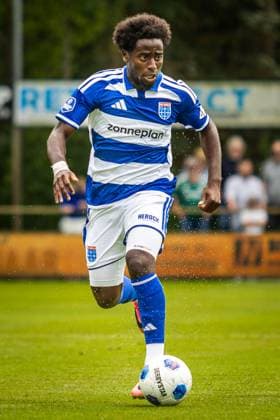 MEPPEL, 18 7-2026, Sportpark Ezinge, Season 2026 2027, Dutch Eredivisie Football, Preseason friendly match between PEC Zwolle and Cercle Brugge, Picture shows PEC Zwolle player Dylan Mbayo PEC Zwolle - Cercle Brugge (friendly)  x205091507x Copyright:
