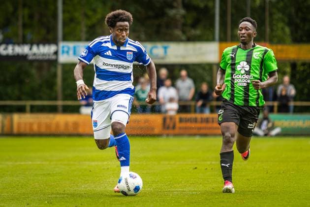MEPPEL, 18 7-2026, Sportpark Ezinge, Season 2026 2027, Dutch Eredivisie Football, Preseason friendly match between PEC Zwolle and Cercle Brugge, Picture shows PEC Zwolle player Dylan Mbayo PEC Zwolle - Cercle Brugge (friendly)  x205091510x Copyright:
