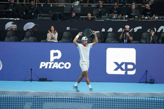 RECORD DATE NOT STATED Guto Miguel vs. Brandon Nakashima for UTS Rio Rio de Janeiro (RJ), 07 17 2026 - Sports Tennis Brazil UTS RJ - Match between Guto Miguel x Brandon Nakashima UTS Rio held at Maracanazinho in the city of Rio de Janeiro, this Friday, July 17, 2026.(Foto: Gabby Costa Thenews2 imago images) SPO  Copyright: xGabbyxCostax