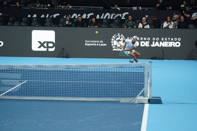 RECORD DATE NOT STATED Guto Miguel vs. Brandon Nakashima for UTS Rio Rio de Janeiro (RJ), 07 17 2026 - Sports Tennis Brazil UTS RJ - Match between Guto Miguel x Brandon Nakashima UTS Rio held at Maracanazinho in the city of Rio de Janeiro, this Friday, July 17, 2026.(Foto: Gabby Costa Thenews2 imago images) SPO  Copyright: xGabbyxCostax