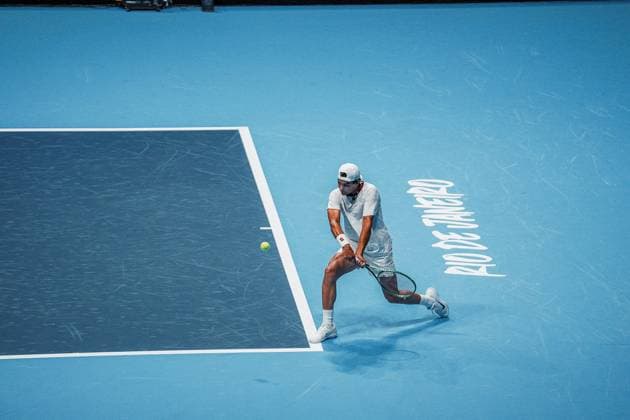 RECORD DATE NOT STATED Guto Miguel vs. Brandon Nakashima for UTS Rio Rio de Janeiro (RJ), 07 17 2026 - Sports Tennis Brazil UTS RJ - Match between Guto Miguel x Brandon Nakashima UTS Rio held at Maracanazinho in the city of Rio de Janeiro, this Friday, July 17, 2026.(Foto: Gabby Costa Thenews2 imago images) SPO  Copyright: xGabbyxCostax