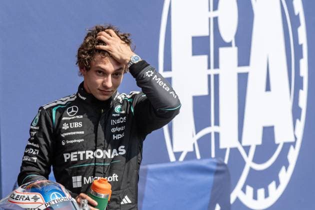 Mercedes Italian rider Kimi Antonelli is pictured after the qualification session ahead of the Grand Prix F1 of Belgium race, in Spa-Francorchamps, Saturday 18 July 2026. The Spa-Francorchamps Formula One Grand Prix takes place this weekend, from July 17th to July 19th. JONASxROOSENS  x181428078x