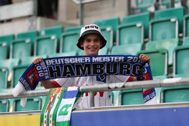 18.July.2026 – SOCCER – FRIENDLY TEST GAME(MEN) - Rapid Wien (Austria) vs HSV (Germany) HSV (Germany) fan VIENNA VIENNA, AUSTRIA – Allianz Stadion SK Rapid Wien Allianz Stadion AUSTRIA