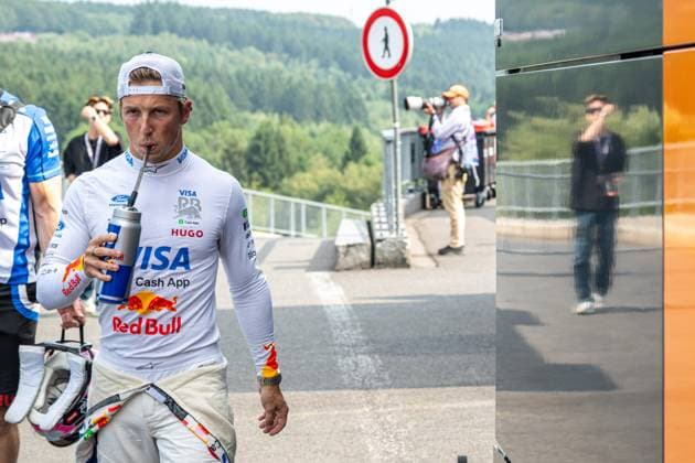 Racing Bulls Australian rider Liam Lawson is pictured after the qualification session ahead of the Grand Prix F1 of Belgium race, in Spa-Francorchamps, Saturday 18 July 2026. The Spa-Francorchamps Formula One Grand Prix takes place this weekend, from July 17th to July 19th. JONASxROOSENS  x181428249x