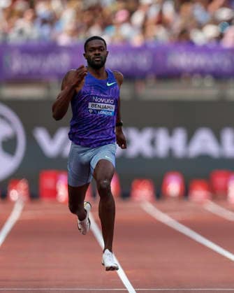 2026 Wanda Diamond League - Novuna London Athletics Meet Rai Benjamin of the United States competes in the men s 400m event at the Wanda Diamond League meeting at the London Stadium in Stratford, London. United Kingdom  Copyright: xMIxNewsx originalFilename:fletcher-wandadua260718_npQcK.jpg