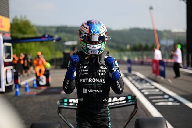 F1 Grand Prix of Belgium - Qualifying Andrea Kimi Antonelli of the Mercedes-AMG Petronas F1 Team celebrates his pole position during qualifying for the Belgian Grand Prix at the Spa-Francorchamps Circuit in Stavelot, Belgium. Stavelot Wallonia Belgium  Copyright: xAndreaxDiodatox originalFilename:diodato-belgiang260718_npRlV.jpg
