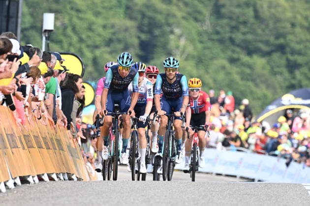 18-07-2026 Tour De France; Tappa 14 Mulhouse - Le Markstein; 2026, Bahrain Victorious; Tiberi, Antonio; Caruso, Damiano; Le Markstein; 