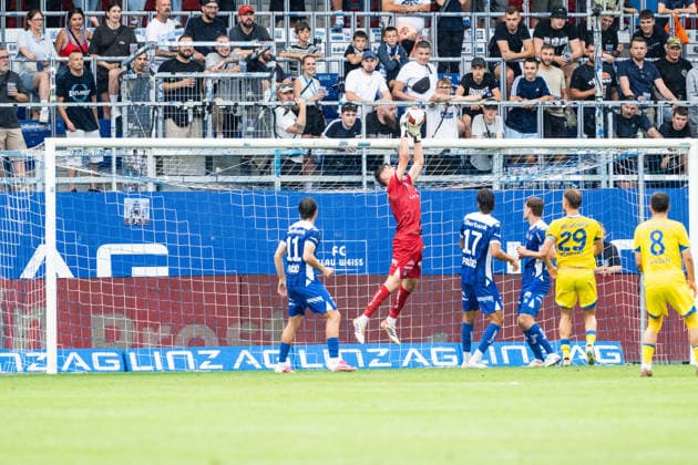 SOCCER - Linz vs Braunschweig, test match LINZ,AUSTRIA,18.JUL.26 - SOCCER - ADMIRAL 2. Liga, 2. DFL, 2. Deutsche Bundesliga, FC Blau Weiss Linz vs Eintracht Braunschweig, test match. Image shows Valentin Oelz (Linz).  GEPAxpictures xJulioxArellano