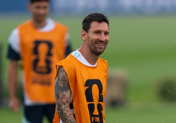Lionel Messi (Argentina, 10) FIFA World Cup, WM, Weltmeisterschaft, Fussball 2026: Argentina Training 18 July 2026, Before FIFA World Cup 2026 Finale: Spanien v Argentinien (Final) at Columbia Park Training Facility in Morristown, New Jersey, USA. Photo: Marco Bader *** Lionel Messi, Argentina, No. 10, 2026 FIFA World Cup Argentina Training, July 18, 2026, ahead of the 2026 FIFA World Cup Final between Spain and Argentina at the Columbia Park Training Facility in Morristown, New Jersey, USA. Photo by Marco Bader Copyright: HMBxMedia xMarcoxBader