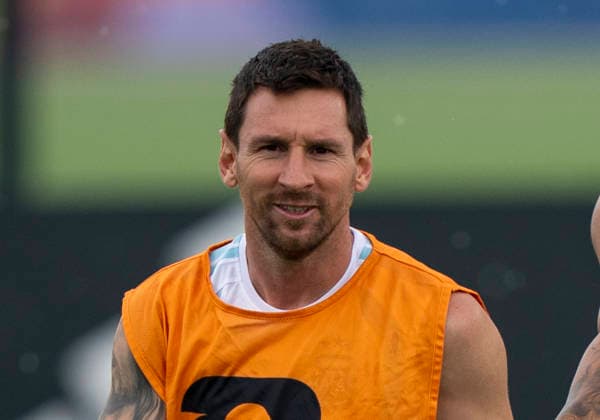 Lionel Messi (Argentina, 10) FIFA World Cup, WM, Weltmeisterschaft, Fussball 2026: Argentina Training 18 July 2026, Before FIFA World Cup 2026 Finale: Spanien v Argentinien (Final) at Columbia Park Training Facility in Morristown, New Jersey, USA. Photo: Marco Bader *** Lionel Messi, Argentina, No. 10, 2026 FIFA World Cup Argentina Training, July 18, 2026, ahead of the 2026 FIFA World Cup Final between Spain and Argentina at the Columbia Park Training Facility in Morristown, New Jersey, USA. Photo by Marco Bader Copyright: HMBxMedia xMarcoxBader