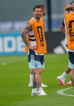 Lionel Messi (Argentina, 10) FIFA World Cup, WM, Weltmeisterschaft, Fussball 2026: Argentina Training 18 July 2026, Before FIFA World Cup 2026 Finale: Spanien v Argentinien (Final) at Columbia Park Training Facility in Morristown, New Jersey, USA. Photo: Marco Bader *** Lionel Messi, Argentina, No. 10, 2026 FIFA World Cup Argentina Training, July 18, 2026, ahead of the 2026 FIFA World Cup Final between Spain and Argentina at the Columbia Park Training Facility in Morristown, New Jersey, USA. Photo by Marco Bader Copyright: HMBxMedia xMarcoxBader
