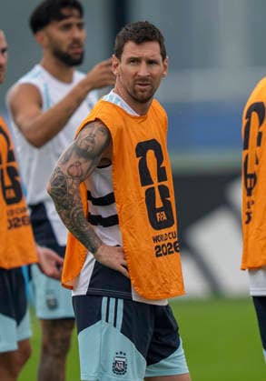 Lionel Messi (Argentina, 10) FIFA World Cup, WM, Weltmeisterschaft, Fussball 2026: Argentina Training 18 July 2026, Before FIFA World Cup 2026 Finale: Spanien v Argentinien (Final) at Columbia Park Training Facility in Morristown, New Jersey, USA. Photo: Marco Bader *** Lionel Messi, Argentina, No. 10, 2026 FIFA World Cup Argentina Training, July 18, 2026, ahead of the 2026 FIFA World Cup Final between Spain and Argentina at the Columbia Park Training Facility in Morristown, New Jersey, USA. Photo by Marco Bader Copyright: HMBxMedia xMarcoxBader