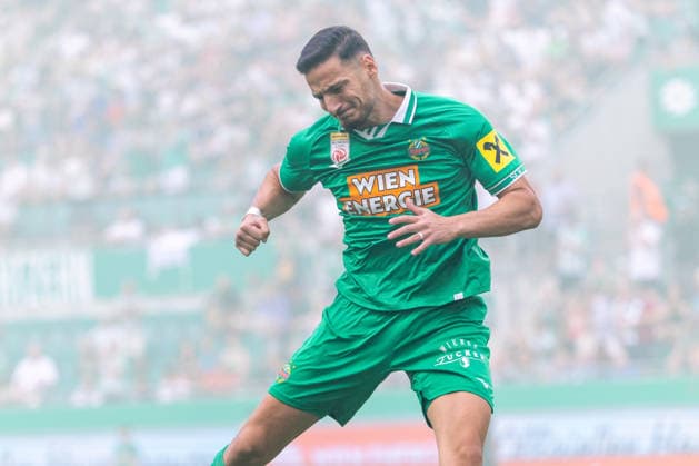 SOCCER - Rapid vs HSV, test match VIENNA,AUSTRIA,18.JUL.26 - SOCCER - ADMIRAL Bundesliga, 1. DFL, 1. Deutsche Bundesliga, SK Rapid Wien vs Hamburger SV, test match. Image shows the rejoicing of Ercan Kara (Rapid).  GEPAxpictures xPhilippxBrem