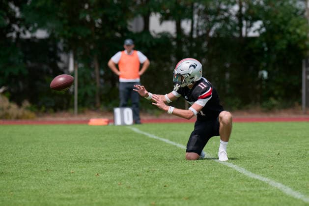 Playoffs, Junior Bowl, U20, GFLJ, Nürnberg Rams vs. Hamburg Huskies German Football League Juniors(GFLJ), U20, Nürnberg Rams vs. Hamburg Huskies Nürnberg Berthold-Brecht-Sportanlage Bayern Deutschland *** Playoffs, Junior Bowl, U20, GFLJ, Nuremberg Rams vs. Hamburg Huskies German Football League Juniors (GFLJ), U20, Nuremberg Rams vs. Hamburg Huskies Nuremberg Berthold Brecht Sports Complex Bavaria, Germany Copyright: x30nullvierxPhotographie,xGerhardxLehnerx
