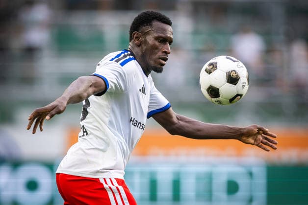 RAPID WIEN - HABMURGER SV Bakery Jatta of HSV during the pre season friendly football match between SC Rapid Vienna and Hamburger SV at the Allianz Stadion. Vienna, Austria, July 18, 2026. Photo by Branislav Racko Copyright: xx 080A9123